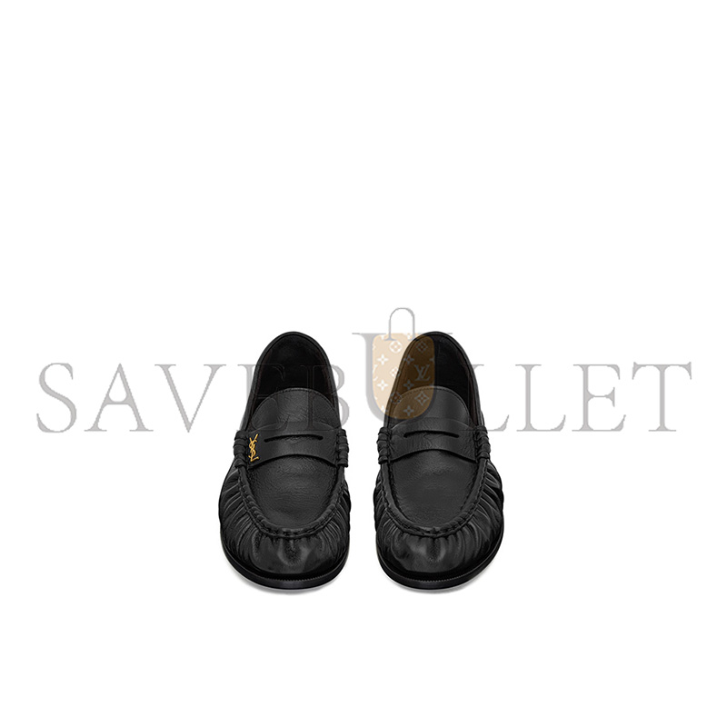 YSL LE LE LOAFER SUPPLE IN SHINY LEATHER 766876AA00K1000